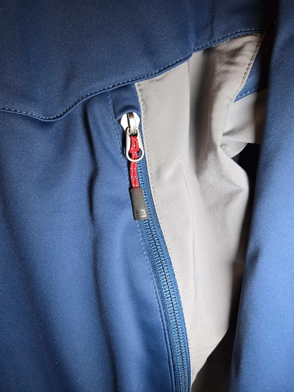 The North Face Men’s Blue & Gray Softshell Hooded Jacket